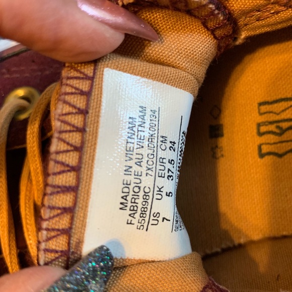 ⭐️SOLD⭐️ CONVERSE Shoreline Slip / Dark Sangria - Picture 3 of 8